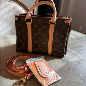 Brown and Tan Designer Tote Bag